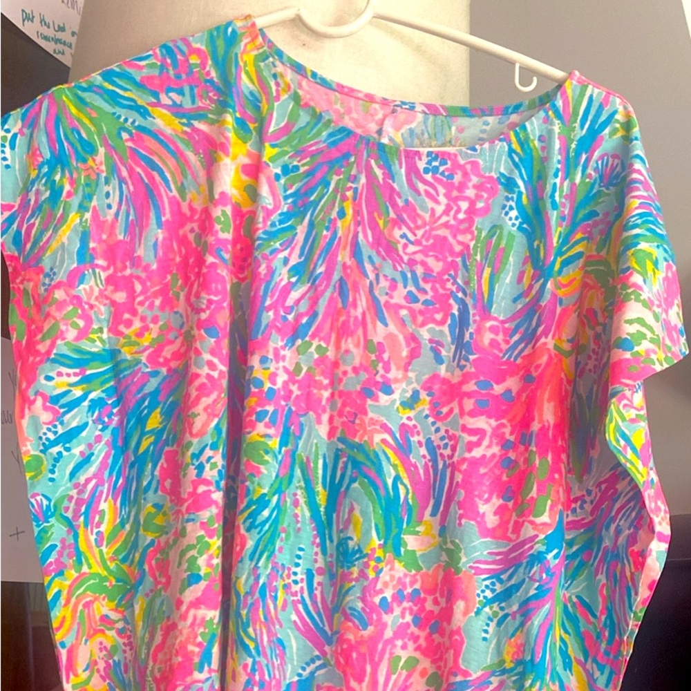 NWOT Lilly Pulitzer Caftan dress in Fan Sea large